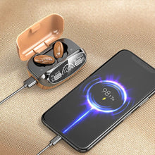 Load image into Gallery viewer, Retro Wood Grain Bluetooth Earphones Charging