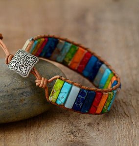 Handmade Natural Stone Chakra Bracelet