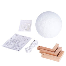 Load image into Gallery viewer, Stunning 3D Printed Light Therapy Moon Lamp