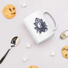 Load image into Gallery viewer, Artisan Meditation Yin Yang Lotus Coffee or Tea Mug