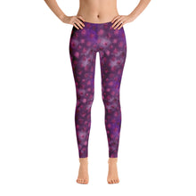 Load image into Gallery viewer, Women's Hand Sewn Whimsical Purple Lounge Leggings