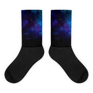 Cushioned Deep Space Ribbed Napping Socks
