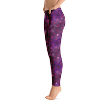 Load image into Gallery viewer, Women's Hand Sewn Whimsical Purple Lounge Leggings