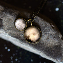 Load image into Gallery viewer, Brass Pluto and Charon Layered Space Necklace