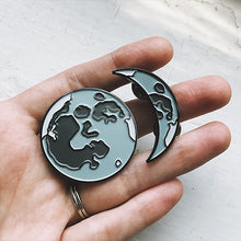 Load image into Gallery viewer, Complete Moon Phases Artisan Enamel Pin Set