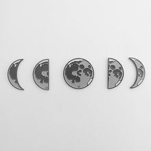 Load image into Gallery viewer, Complete Moon Phases Artisan Enamel Pin Set
