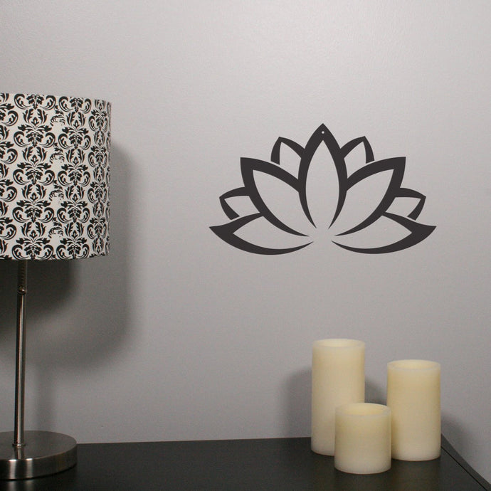 Lotus Flower Laser Cut Metal Wall Art