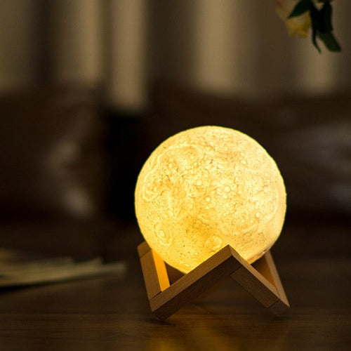 Stunning 3D Printed Light Therapy Moon Lamp
